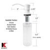 Keeney Mfg Premium Style Soap and Lotion Dispenser, Brushed Nickel K612DSBN